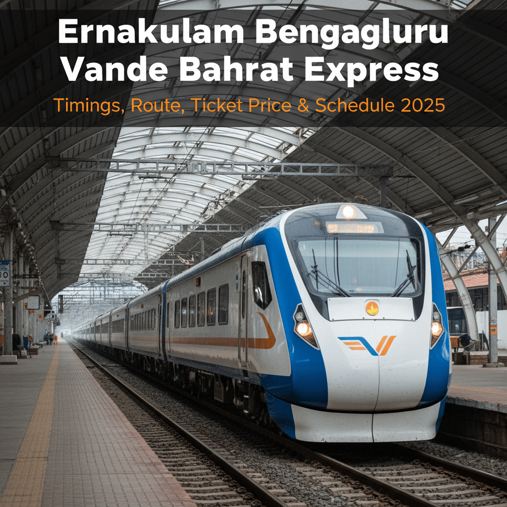 Ernakulam Bengaluru Vande Bharat Express at station